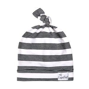 NWT Copper Pearl Infant Top Knot Hat Beanie Striped